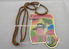 Brass / Copper / Stainless Steel / Aluminum Narrenzunft Murg Carnival Medal with Two Color Cord