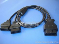 OBD2 Cable J1962M to 2 J1962F