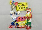 Colorful Clown Logo Zinc Alloy, Pewter Radio Berg Carnival Medal by Zinc Alloy, Soft Enamel, Gold Pl