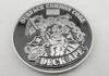 Soft Enamel Nickel Plating DECK APE Coin / Zinc Alloy Metal Personalized Coins for Awards Gift