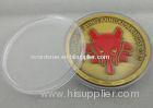 Soft Enamel Gold Plated Airlift Wing Coin / Zinc Alloy Personalized Coins for Awards, Military, Souv