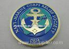 Brass / Zinc Alloy / Pewter Navy Marine Corps Coin / Harley Davidson Personalized Coins with Rope Ed