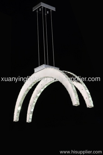 Chrome plated pendant Light with LED