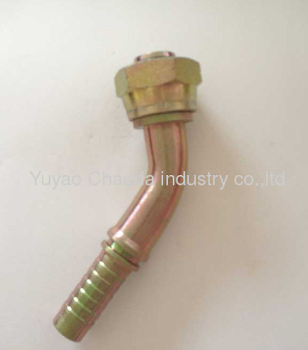 45°METRIC FEMALE 24° CONE O-RING H.T. SWAGED HOSE FITTING