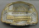 Customized 3D Zinc Alloy Belt Buckle with Double Tones Plating for Sport Meeting, Souvenir Gift