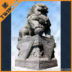 House decorative stone lion statue