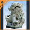 ourdoor natural stone lion statue