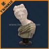 mixed-color marble male bust