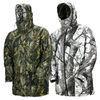 Adjustable Cuffs Hunitng Camo Multi-Functional Reversible Fishing Camo Jacket With Detachable Hood
