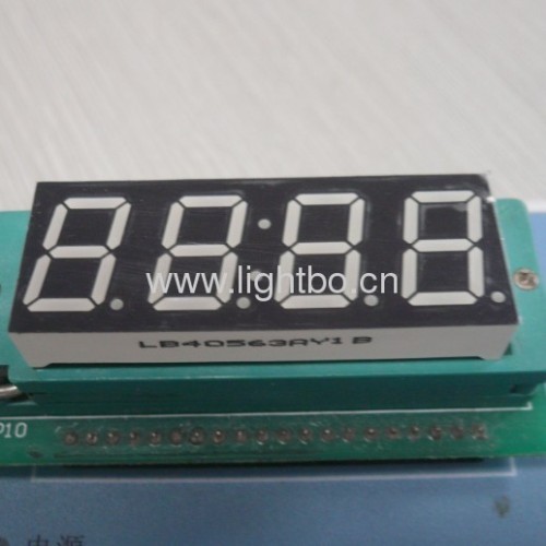 Four-Digit 0.56 inch (14.2mm) Common Anode Ultra Bright Amber 7-Segment LED Display