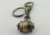 Full Relief Key Chain, Pewter Antique Brass Plated Promotional Keychain without Enamel