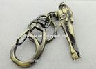 Zinc Alloy / Pewter Metal Scuba Diving Customized Key Chain, Pewter Antique Brass Plating