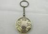 Double Sided Zinc Alloy Antique Gold Plating 3D Key Chain, Promotional Keychain