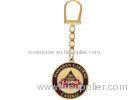 Zinc Alloy, Pewter, Aluminum Gold Plating CASINO Promotional Keychain with Copper Stamped