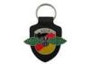 GSG9 Personalized Leather Keychains, Promotional Keychains With Logo with Soft Enamel Emblem