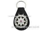 3D German Military Police Leather Key Chain, Zinc Alloy Personalized Leather Keychains with Soft Ena