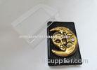 3D Zinc Alloy, Iron, Brass Rhinestone Lapel Pin without Soft Enamel, with Antique Gold Plating