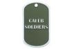 Caleb Soldiers Personalised Dog Tag Necklaces, Zinc Alloy Custom Military Dog Tags With Nickel Plati