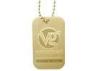 Promotional VG Dog Identification Tags, Brass Stamped Personalised Dog Tags, With Laser Engraved Num