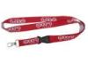 Single Side Woven Lanyard, Name Badge Promotional Lanyards With Metal Hook