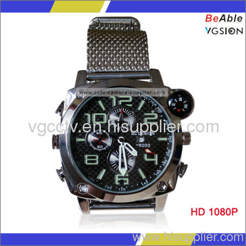 HD 1080P Travel Wristwatch With Compass