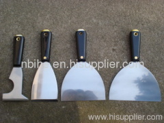 stainless steel 4pcs putty knife scraper paint with Metal cap plastic handle