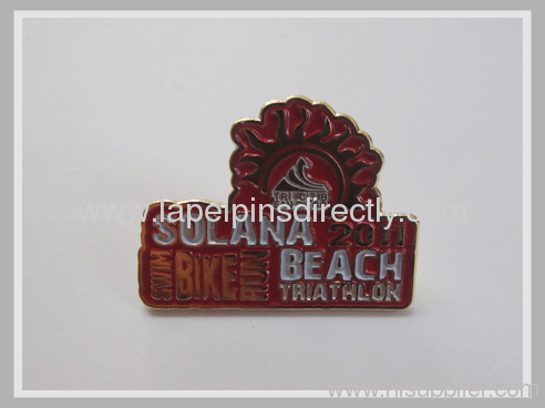 Soft Enamel lapel Pins with epoxy dome 