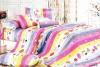 Cotton reactive printed flower bedding sets 4pcs