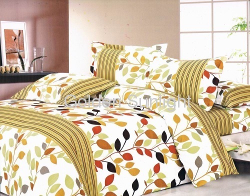 100% Polyester Microfiber Printed Bedding Set