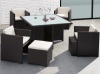 Patio Garden Furniture Aluminium Dinning Table And Chair Sets