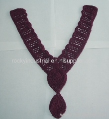 Megenta Purple Cotton Necklace