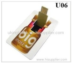 Credit card shape USB flash drive