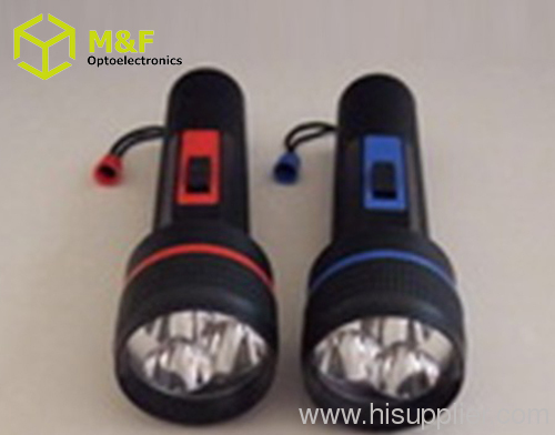 3LED D battery flashlight