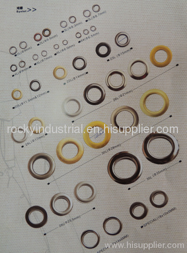 plating nickel free brass eyelet