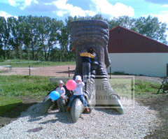 Huge Fiberglass Dinosaur Paw Statue