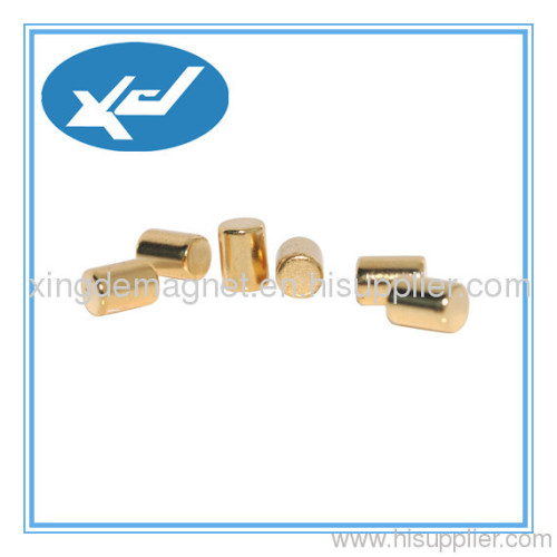 Neodymium magnet Cylinder magnet Gold coating strong magnet permanent magnet