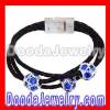 2013 Fashionable Handmade Custom Braided Leather Bracelet for women