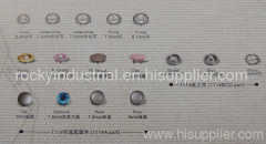 electroplated snap fastener button