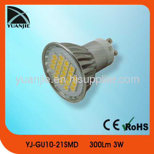 smd led cup lamps gu10 3w