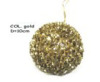 Cheap bronze bright painted sliver and gold powder Christmas decorative balls