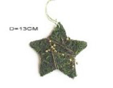 Artificial Imitation fake synthetic faux decorative moss pinecone stars