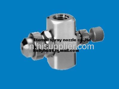 air & water atomizing nozzle( round,flat fan,wide angle,external mix))