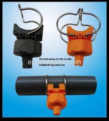 clamp plastic nozzle (adjustable ball) with single clip eyelet