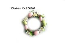 Artificial Flowers Wreath, Silk Flowers Artificial Flower & Egg ring