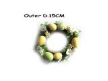 Artificial Flowers Wreath,Silk Flowers Artificial Flower & Egg ring