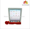 Silicone ipad horn stand for the new ipad
