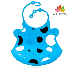 Silicone waterproof drool bibs for baby in wholesale