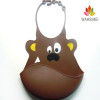 Easy washable ctue aninaml shape Silicone Baby Bibs For Lovely Baby