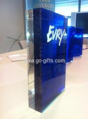 Thick acrylic plaque trophies with printing