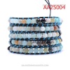 hot sale multi colored leather bracelet